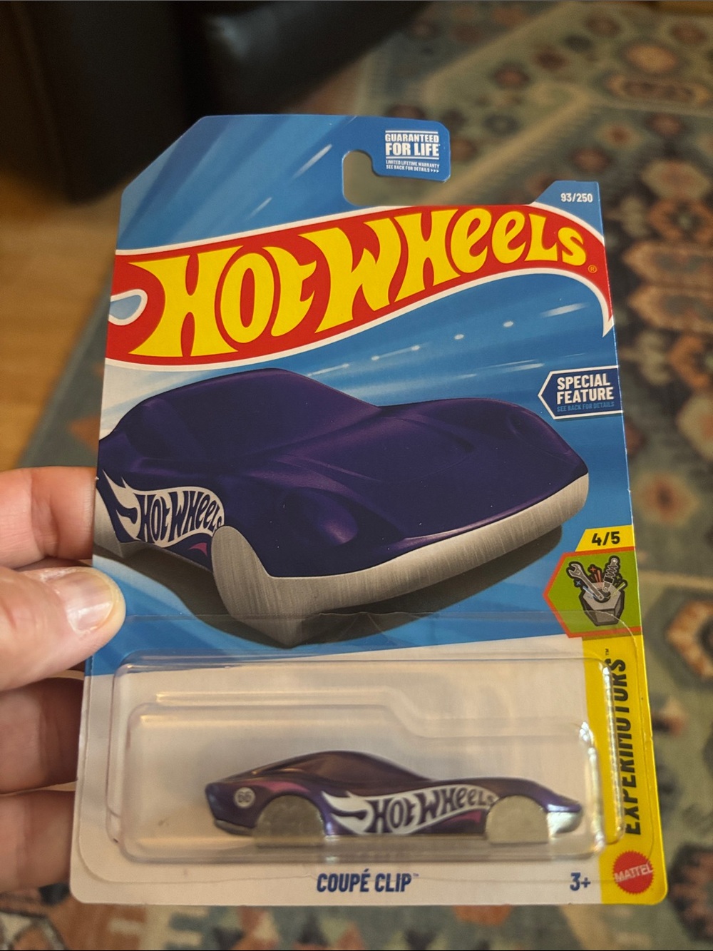 Hot Wheels Coupe Clip Die-Cast Toy Car in Purple - Hot Wheels